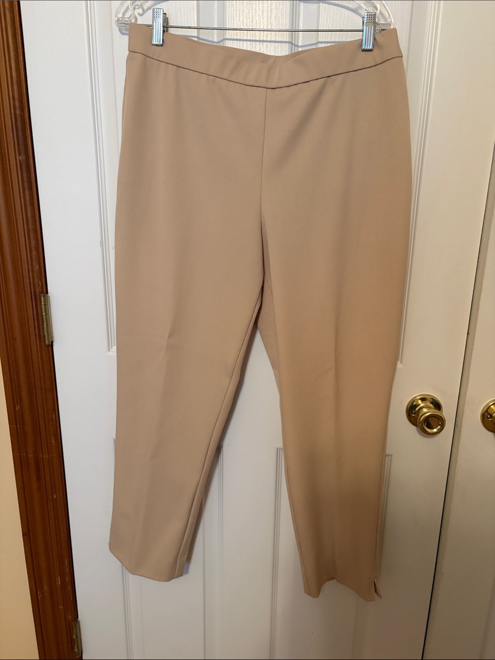 Investments Cropped Pull-On Pants in Beige